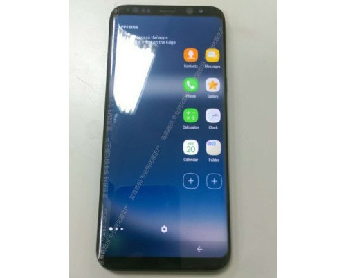 Galaxy S8 lộ ảnh đang mở màn hình, không có phím Home vật lý và logo