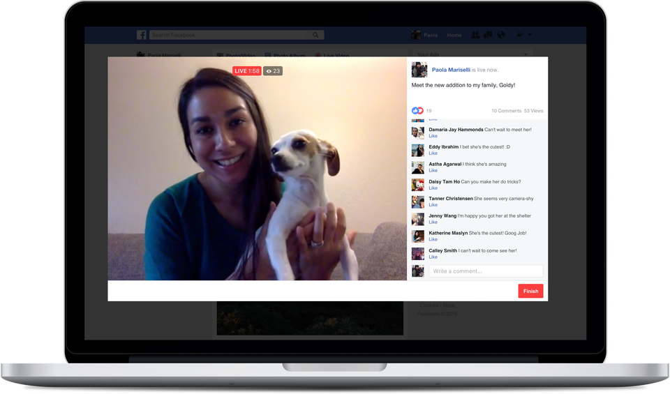 Facebook chính thức mở Live Stream trên máy tính cho tài khoản người dùng