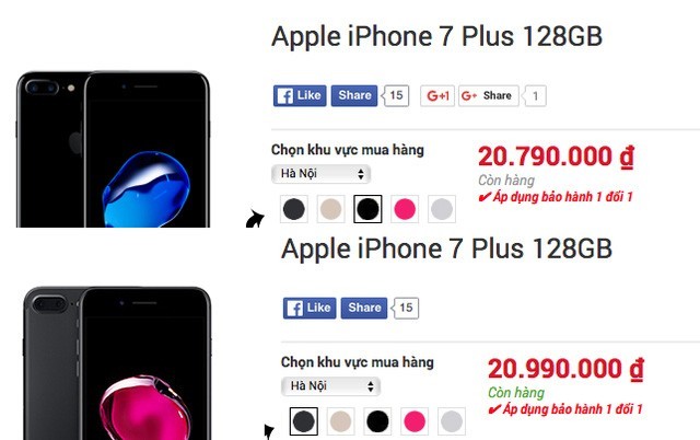 Từng đắt nhất, iPhone 7 Jet Black sụt giá trở thành màu rẻ nhất hiện nay