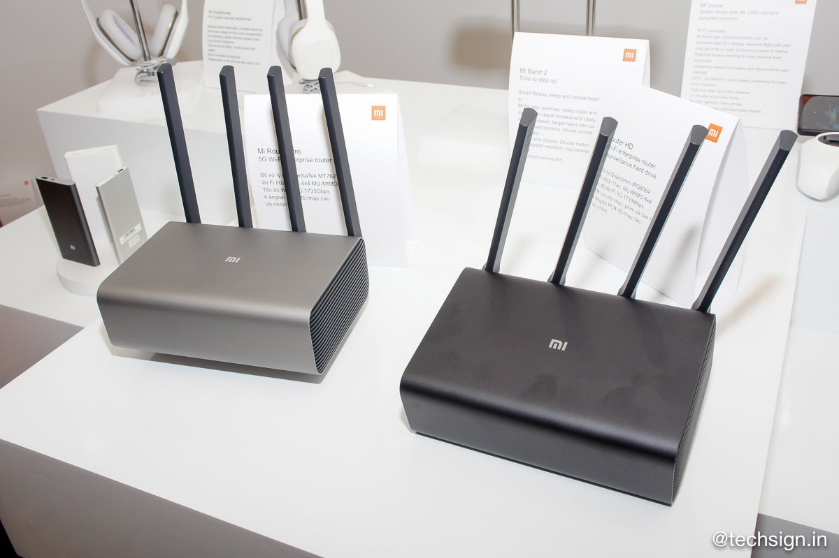 Thiết bị mạng Xiaomi Mi Router HD và Mi Router Pro