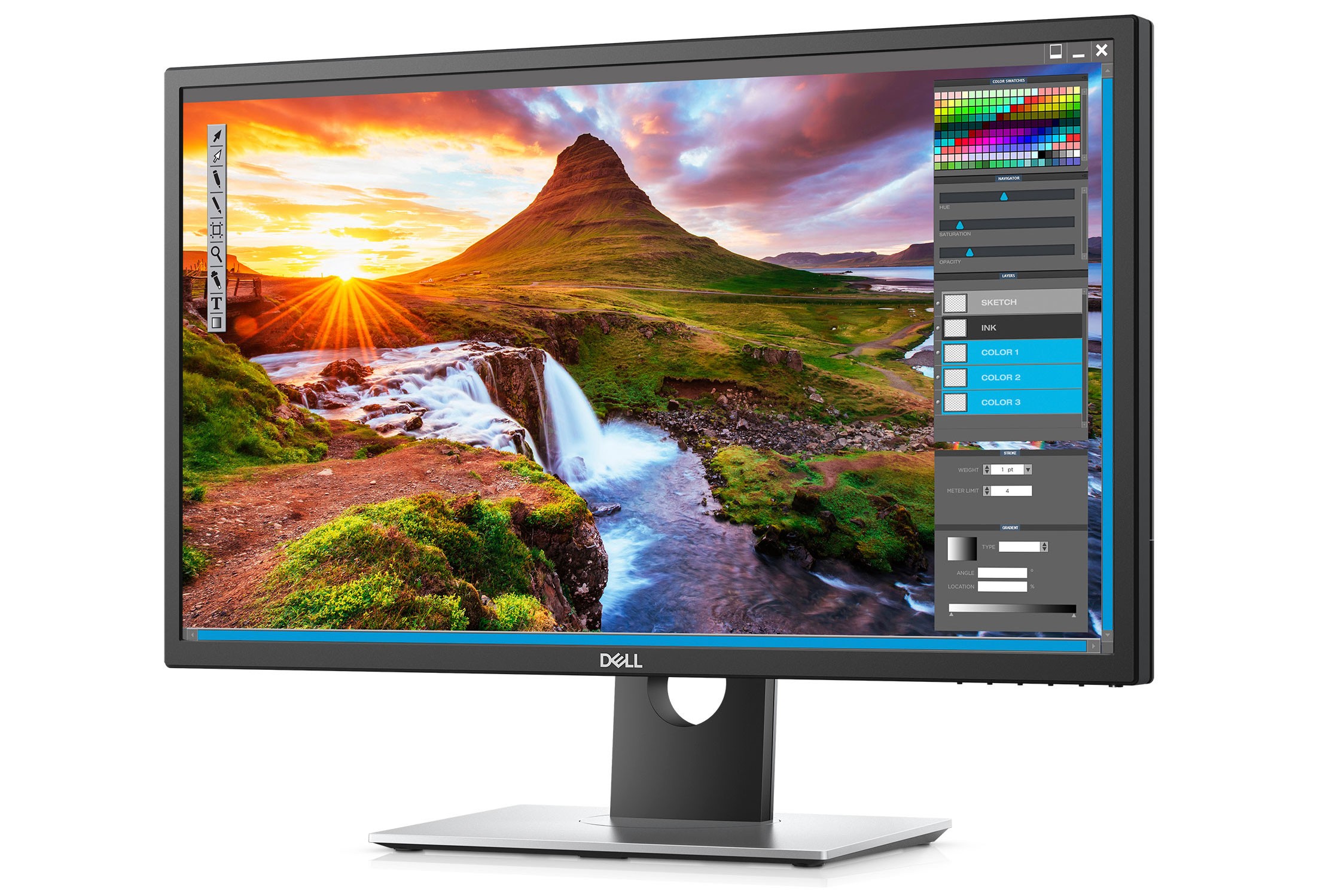 Dell UltraSharp UP2718Q là một trong những màn hình hiếm hoi trên thị trường bao phủ 100% dải màu RGB.