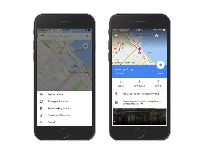 Google Maps có thể nhớ vị trí đỗ của bạn trong bãi xe, đồng thời xác định vị trí tươn đối của xe trong bãi để bạn đỡ tốn công đi tìm.