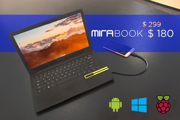 Mirabook - phụ kiện biến smartphone thành một laptop hoàn chỉnh