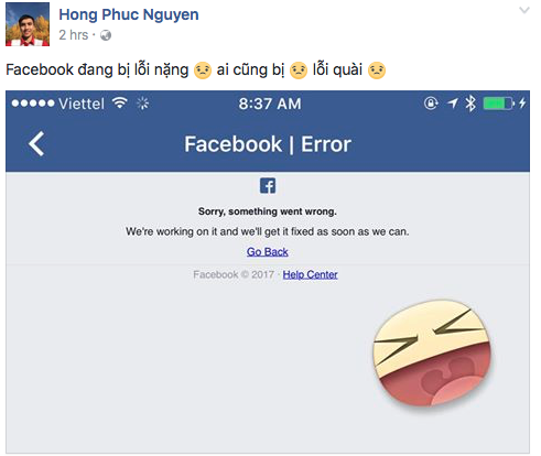 Facebook sập mạng trên toàn cầu khiến cộng đồng hoang mang