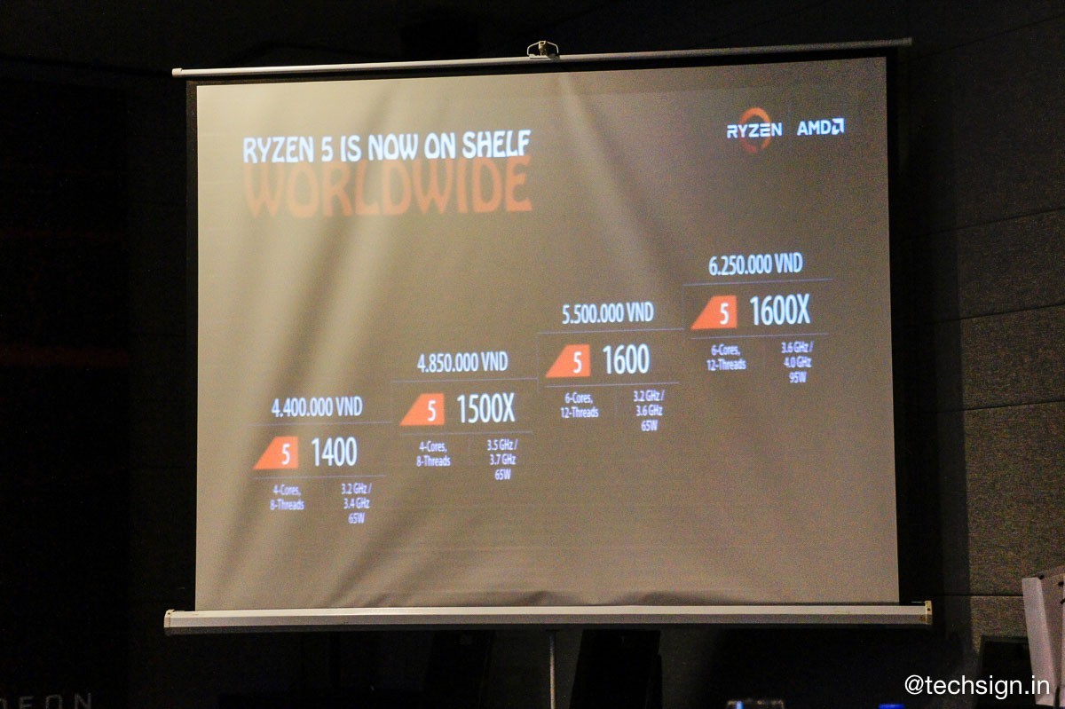 AMD ra mắt CPU Ryzen và card Radeon RX500 Series