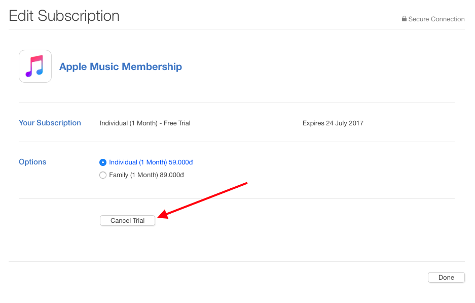 Cách dễ dàng để hủy sử dụng dịch vụ Apple Music