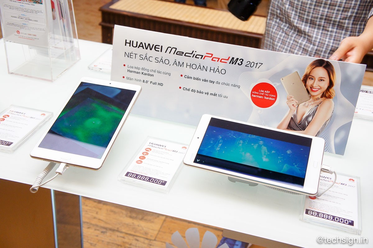 Huawei lên kệ máy tính bảng MediaPad M3 2017 và MediaPad T3-8