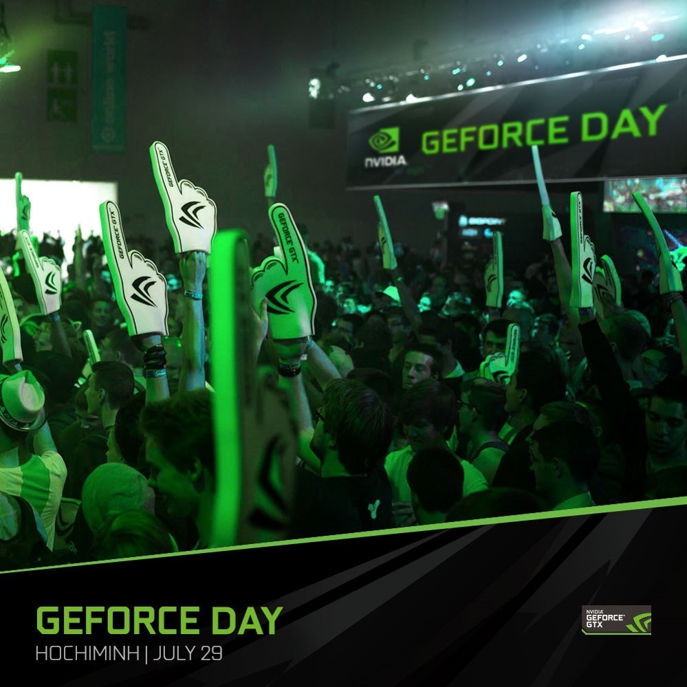 Thứ 7 này có sự kiện Nvidia GeForce Day 2017, mời bạn cùng tới tham gia