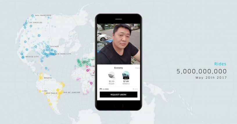 Uber chính thức chạm mốc 5 tỷ chuyến đi được đặt thành công