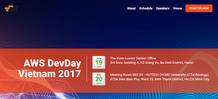 Sắp diễn ra hội thảo DevDay của Amazon Web Services