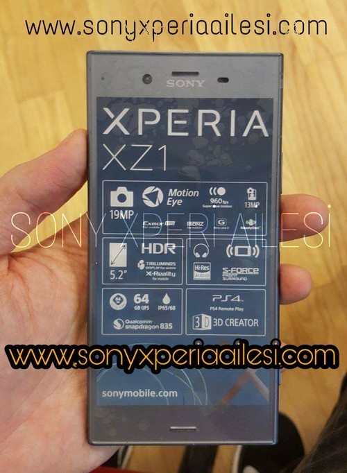 Sony Xperia XZ1 lộ diện: vẫn là thiết kế bảo thủ