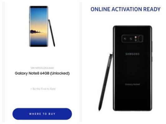 Samsung Galaxy Note 8 có thể ra mắt với hai tuỳ chọn phụ kiện