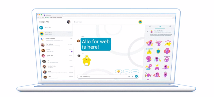 Google Allo tung ra thêm phiên bản web trên trình duyệt máy tính