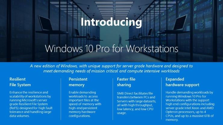 Microsoft chính thức giới thiệu Windows 10 cho 'máy trạm'