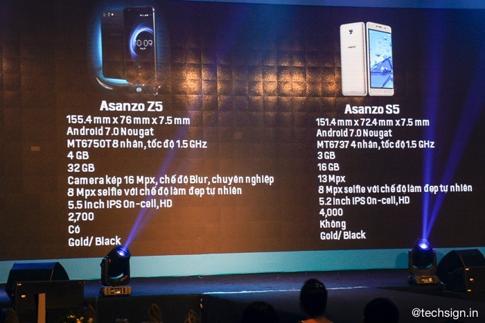 Thương hiệu Việt Asanzo lên kệ hai smartphone Asanzo Z5 và S5, giá từ 3 triệu