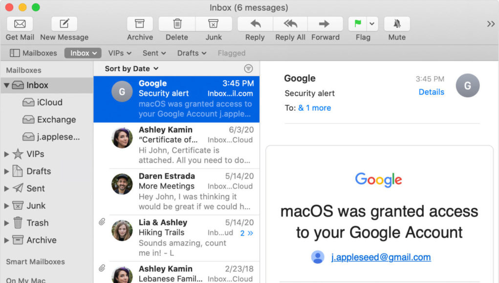 Cách thêm và xóa tài khoản email trên MacBook và thiết bị iOS