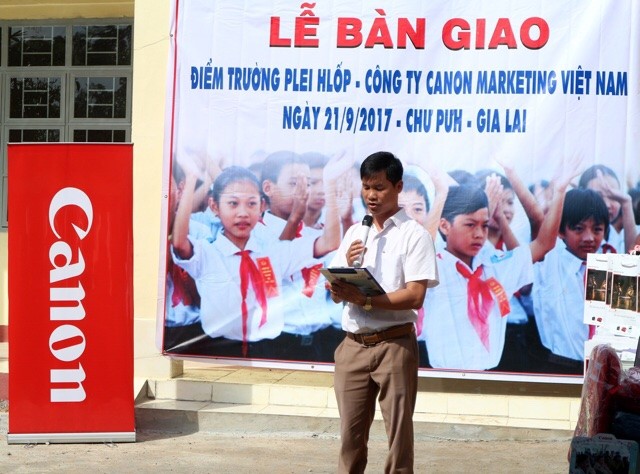 Canon bàn giao thêm hai trường tiểu học tại Gia Lai