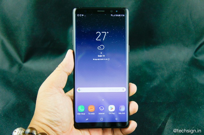 Mở hộp Galaxy Note8 chính hãng: hộp to, nhiều phụ kiện, tổng thể sang trọng