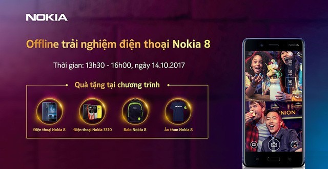 HMD Global sắp tổ chức sự kiện trải nghiệm Nokia 8 tại TP.HCM và Hà Nội