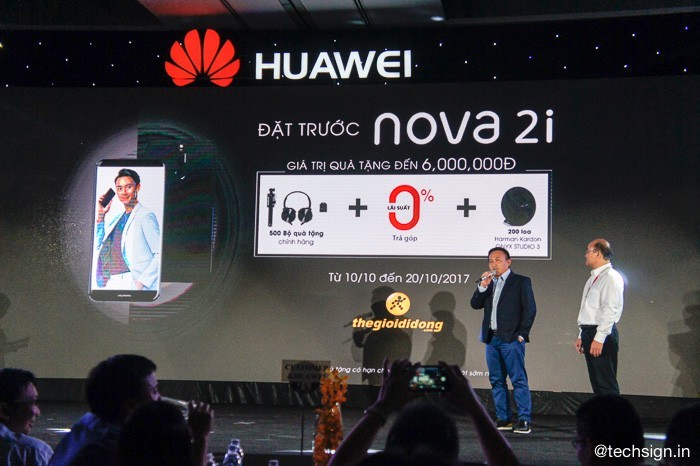 Huawei Nova 2i giá 6 triệu, đặt hàng online tặng bộ quà 6 triệu đồng