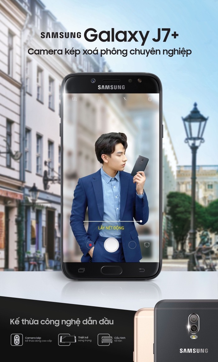 Samsung lên kệ Galaxy J7+ giá 8,7 triệu: camera kép, RAM 4GB, mang giao diện Galaxy S8