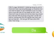 Nhà mạng Viettel gửi tin nhắn thu phí kích hoạt iMessage