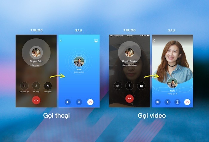 Zalo cập nhật diện mạo mới cho gọi thoại và video