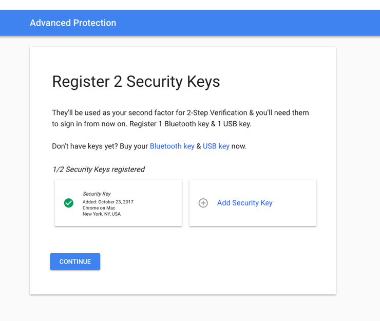 Thiết lập bảo mật chuẩn Google Advanced Protection Program