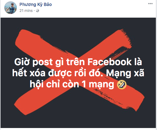 Facebook bỏ chức năng xóa bài post bạn đã đăng