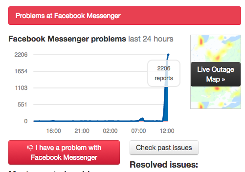 Facebook Messenger đang gặp lỗi toàn cầu không thể gửi, nhận tin nhắn