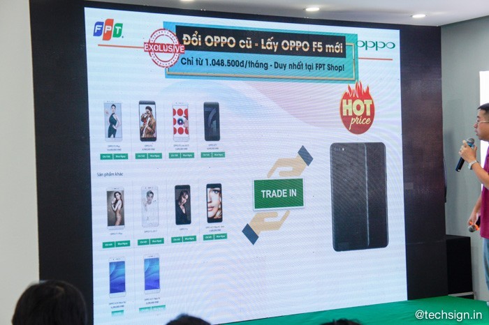 FPT Shop mở đặt trước OPPO F5, hỗ trợ thu cũ đổi mới và trả góp