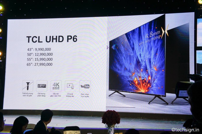 Ra mắt TV thông minh TCL P6, giá khởi điểm 10 triệu đồng