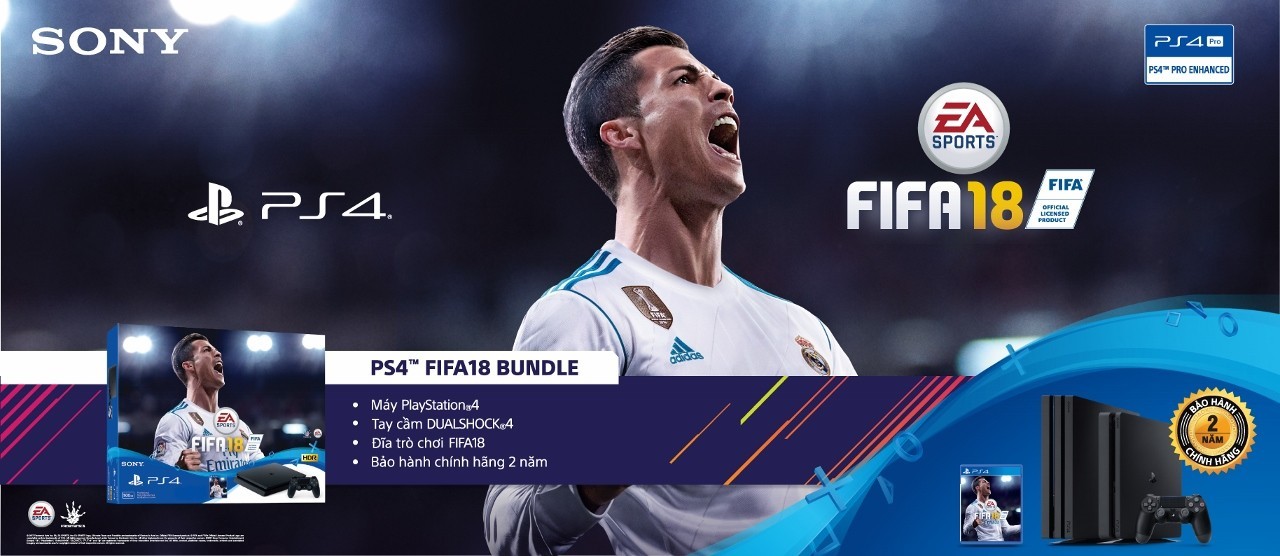 Sony ra mắt phiên bản FIFA18 BUNDLE cho PS4 và PS4 Pro