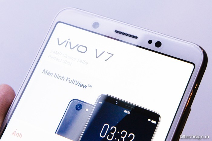 Vivo V7 ra mắt giá 7 triệu: máy nhẹ, nhận diện khuôn mặt và chụp ảnh xoá phông