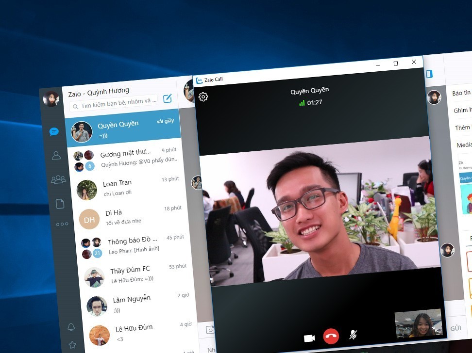 Zalo đã cho phép gọi video trên PC, laptop
