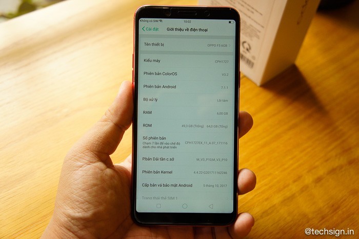 Ảnh OPPO F5 6GB RED vừa ra mắt