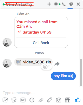 Chi tiết về mã độc gửi tập tin giả mạo video trong Facebook Messenger