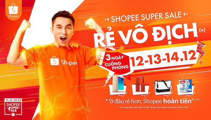 Sắp diễn ra 3 ngày cao điểm Shoppe Super Sale