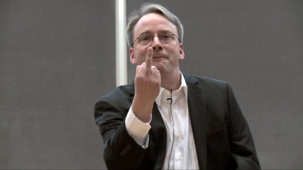Linus Torvalds in ascii art easy