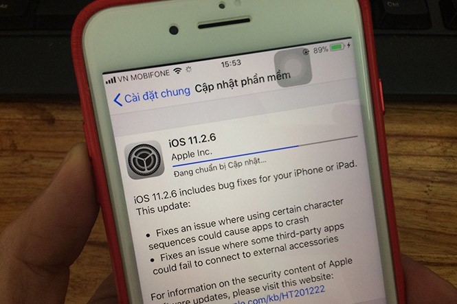 Apple phát hành iOS 11.2.6 sửa lỗi iPhone 'đứng hình' vì ký tự Ấn Độ
