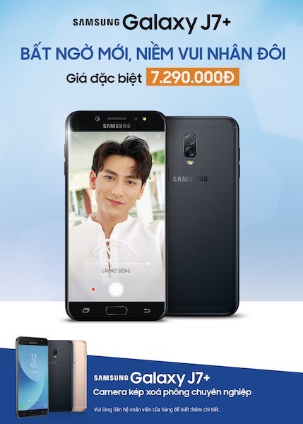 Samsung Galaxy J7+ có giá mới hấp dẫn hơn