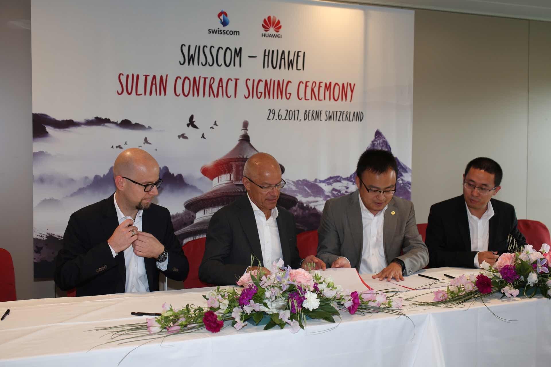 Swisscom và Huawei ký biên bản ghi nhớ dự án NetCity