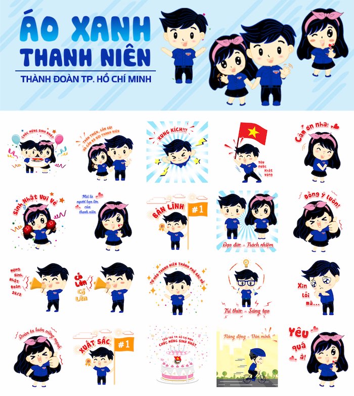 Thành Đoàn TP.Hồ Chí Minh ra mắt bộ Sticker mới trên Zalo