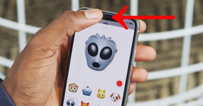 Animoji của iPhone X vẫn hoạt động khi che cảm biến Face ID