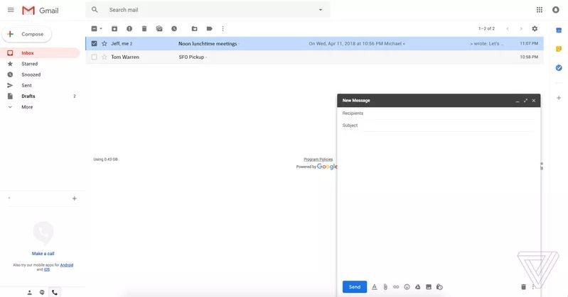 Gmail bật mí diện mạo mới