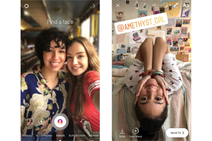 Instagram ra mắt chế độ chụp chân dung xóa phông Focus và Mention Sticker trong Stories