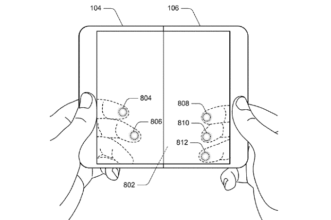 Microsoft và bằng sáng chế thiết bị có thể gấp đôi lại