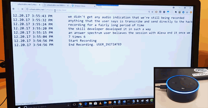 Amazon Alexa có thể bị hacker biến thành thiết bị nghe lén