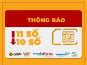 Chuyển tất cả thuê bao 11 số sang 10 số từ ngày 15/9