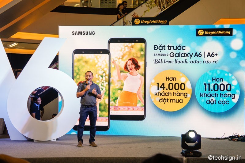 Thế Giới Di Động ghi nhận hơn 13.000 đơn đặt hàng Galaxy A6/A6+